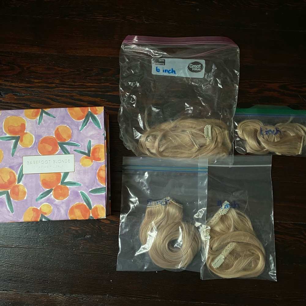 Barefoot Blonde Full Set 18 Sandy Blonde Hair Extensions Uncut